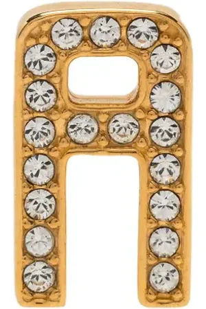 AMBUSH Crystal-embellished logo-plaque earring