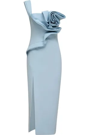 RACHEL GILBERT Wilder floral-rosette midi dress