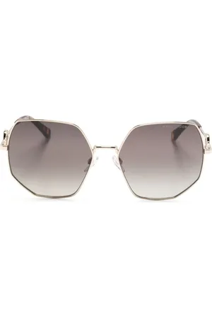 Marc Jacobs Logo-plaque geometric-frame sunglasses