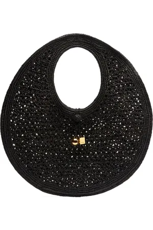 Jacquemus Le Rond Spiaggia raffia shoulder bag
