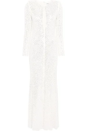 Self-Portrait Rhinestone-embellished maxi dress