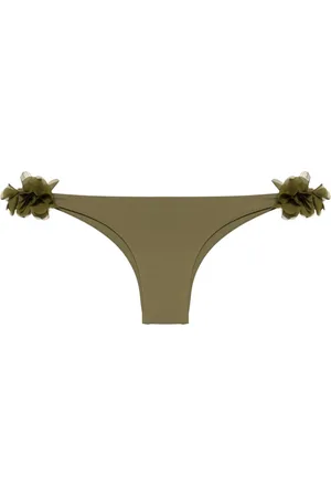 LA REVECHE Rasha floral-appliqu?? bikini bottom