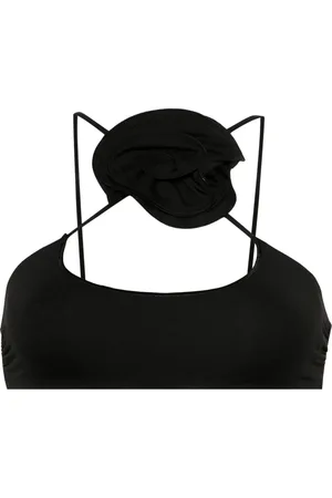 LA REVECHE Petra floral-appliqu?? bikini top