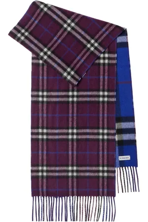 Burberry Reversible checked cashmere scarf