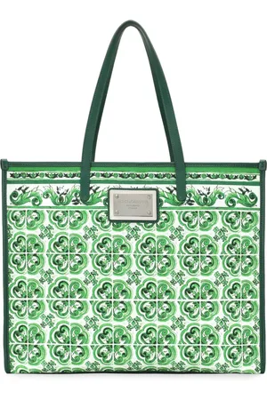 Dolce & Gabbana Majolica-print canvas tote bag