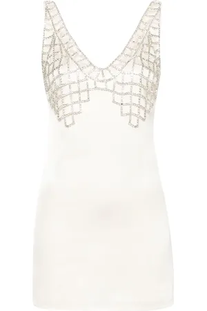 Self-Portrait Crystal-embellished mini dress