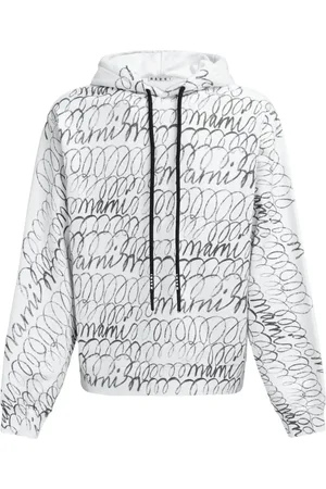 Marni Logo-print cotton hoodie