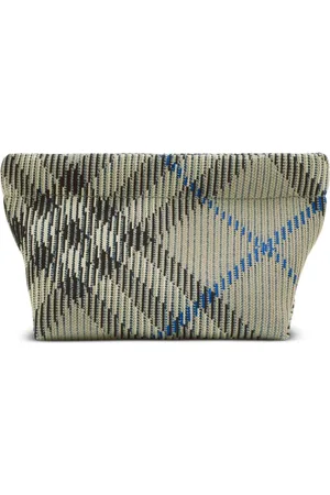 Burberry Check pattern clutch bag