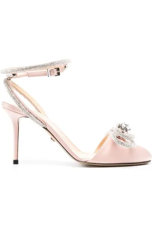 Mach & Mach 85mm crystal-embellished pumps