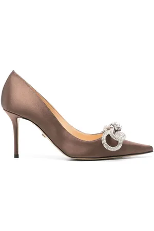Mach & Mach 85mm crystal-embellished pumps