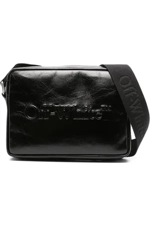 OFF-WHITE Bookish leather messenger bag