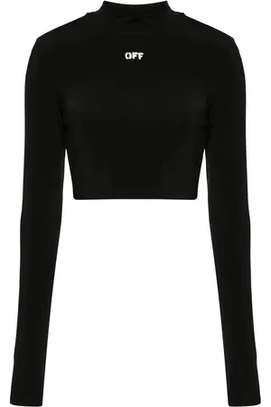 OFF-WHITE Logo-print cropped T-shirt