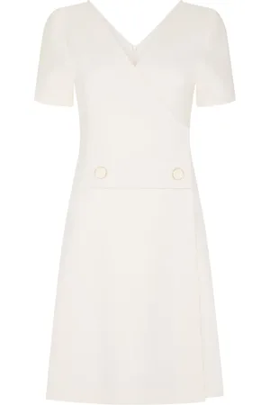 Cubus Tabitha wrap-design wool dress