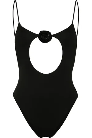 LA REVECHE Nadir floral-appliqu?? swimsuit