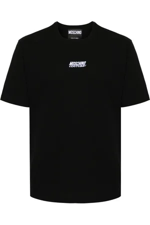 Moschino Logo-embroidered cotton T-shirt
