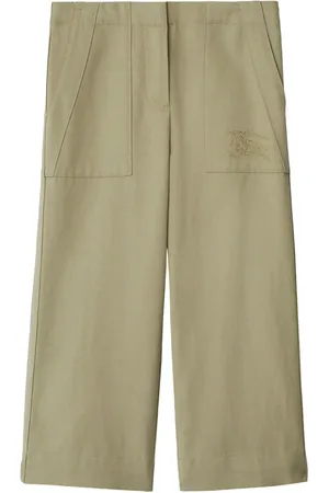 Burberry Equestrian Knight-embroidered trousers