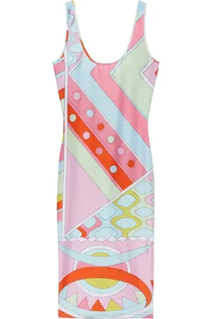 Puccini Vivara-print scoop-neck midi dress