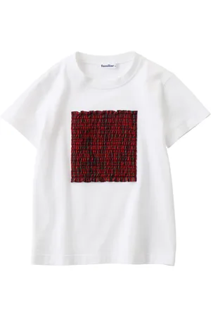 Familiar Appliqué-detail cotton T-shirt