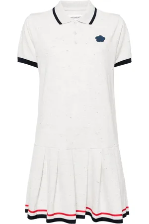 Chocoolate Logo-appliqu?? piqu?? polo dress