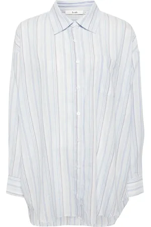 B+AB Striped button-up shirt