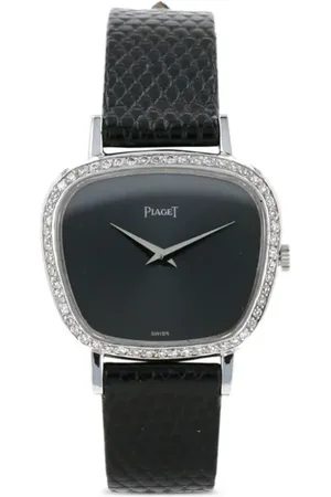 PIAGET 1970s pre-owned diamond-encrusted 28mm