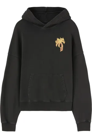 Palm Angels Burning Palm cotton hoodie