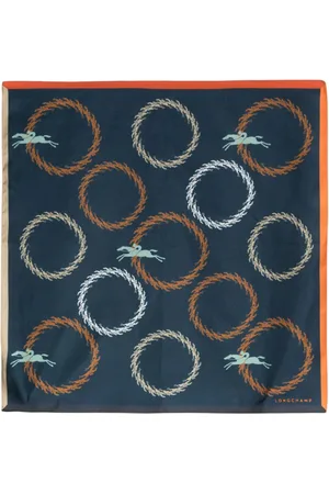 Longchamp Manège silk scarf