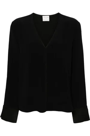 FORTE FORTE V-neck crepe blouse