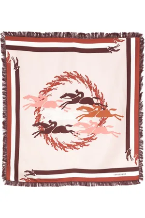 Longchamp Jumping silk scarf