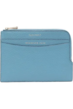 ASPINAL OF LONDON Zip-up leather travel wallet