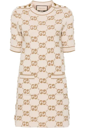 Gucci GG jacquard wool dress