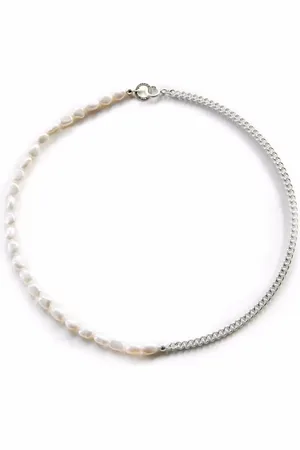 NORMA JEWELLERY Phoenix silver and pearl necklace