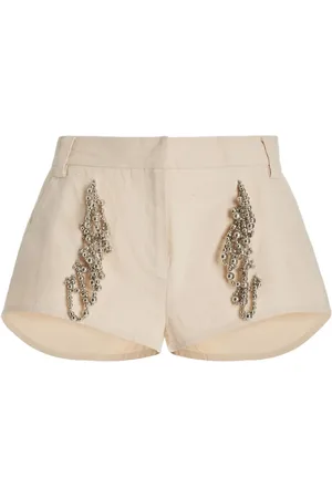 Diotima Rider chain-detailed cotton shorts