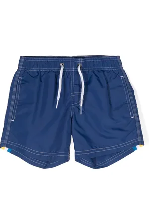 Sundek Logo-patch taffeta swim short