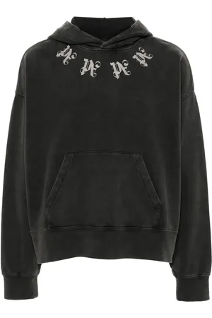 Palm Angels Monogram-print cotton hoodie