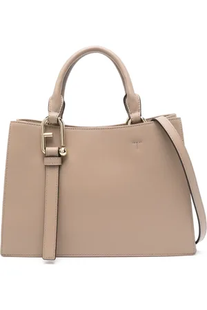 Furla Arcosfera-detail leather tote bag