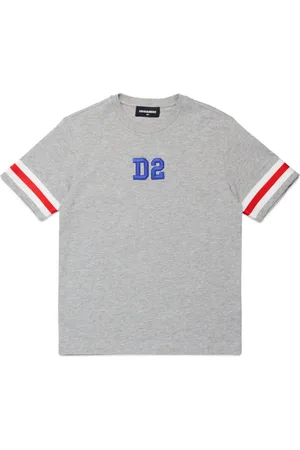 Dsquared2 Logo-embroidered cotton T-shirt