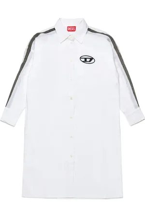 Diesel Oval D-embroidered shirtdress