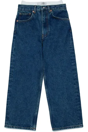 Maison Margiela Double-waistband wide-leg jeans