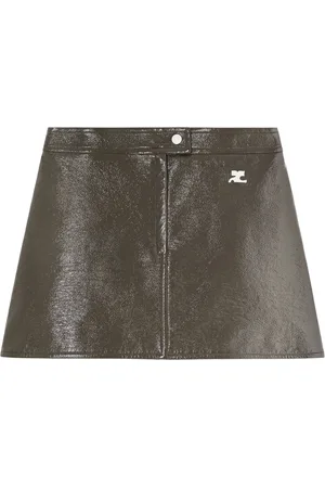 Courrèges Reedition Vinyl mini skirt