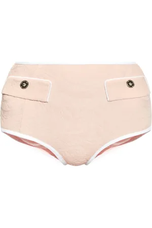 VERSACE Jacquard high-waisted bikini bottoms