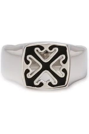 OFF-WHITE Arrow-motif brass ring