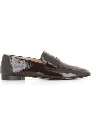 Le Monde Beryl Penny-slot patent-leather loafers
