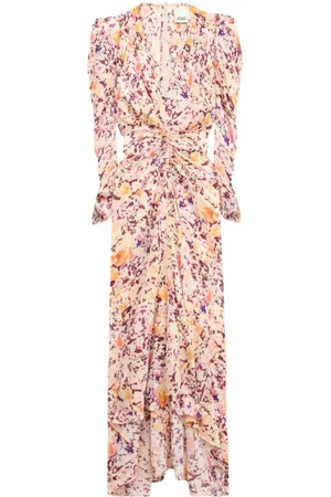 Isabel Marant Albini abstract-print midi dress