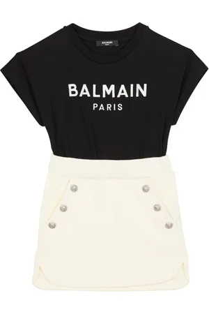 Balmain Panelled cotton dress