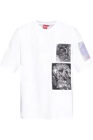 Diesel Graphic-print cotton T-shirt