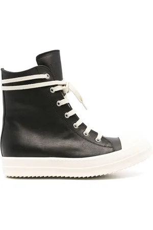 Rick Owens Rubber-toecap high-top sneakers