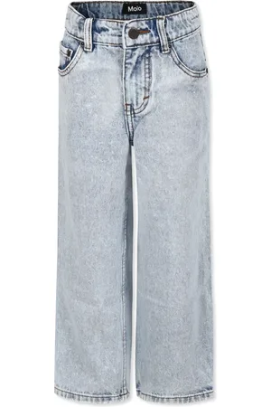 Molo Acid-wash wide-leg jeans