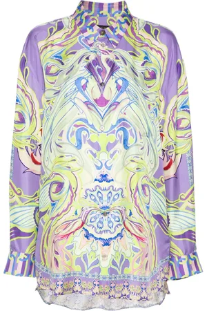 Camilla Abstract silk shirt
