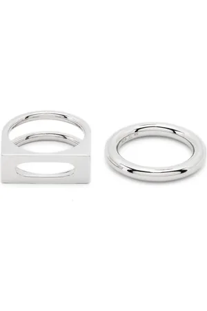 TOM WOOD Cage rings (set of two)